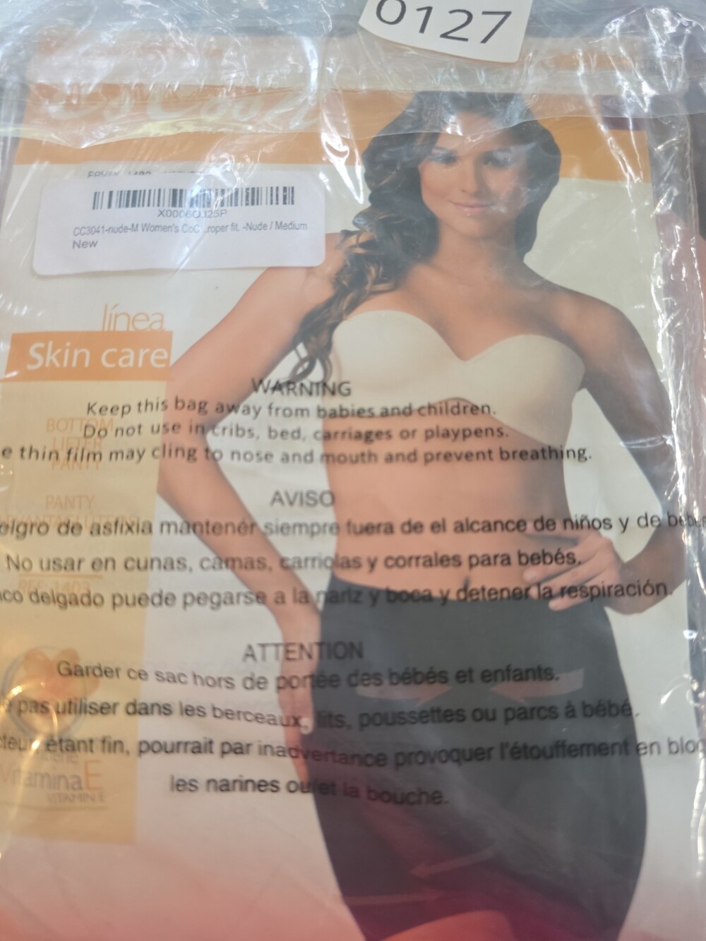 Co'coon Línea Skin Care Vitamin E Butt Lifter Panty Shaper (Ref: 1403) Med Nude